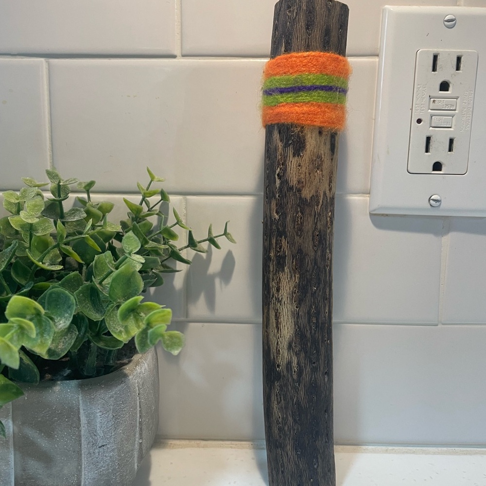 Vintage Handcrafted Chilean Cactus Rain Stick